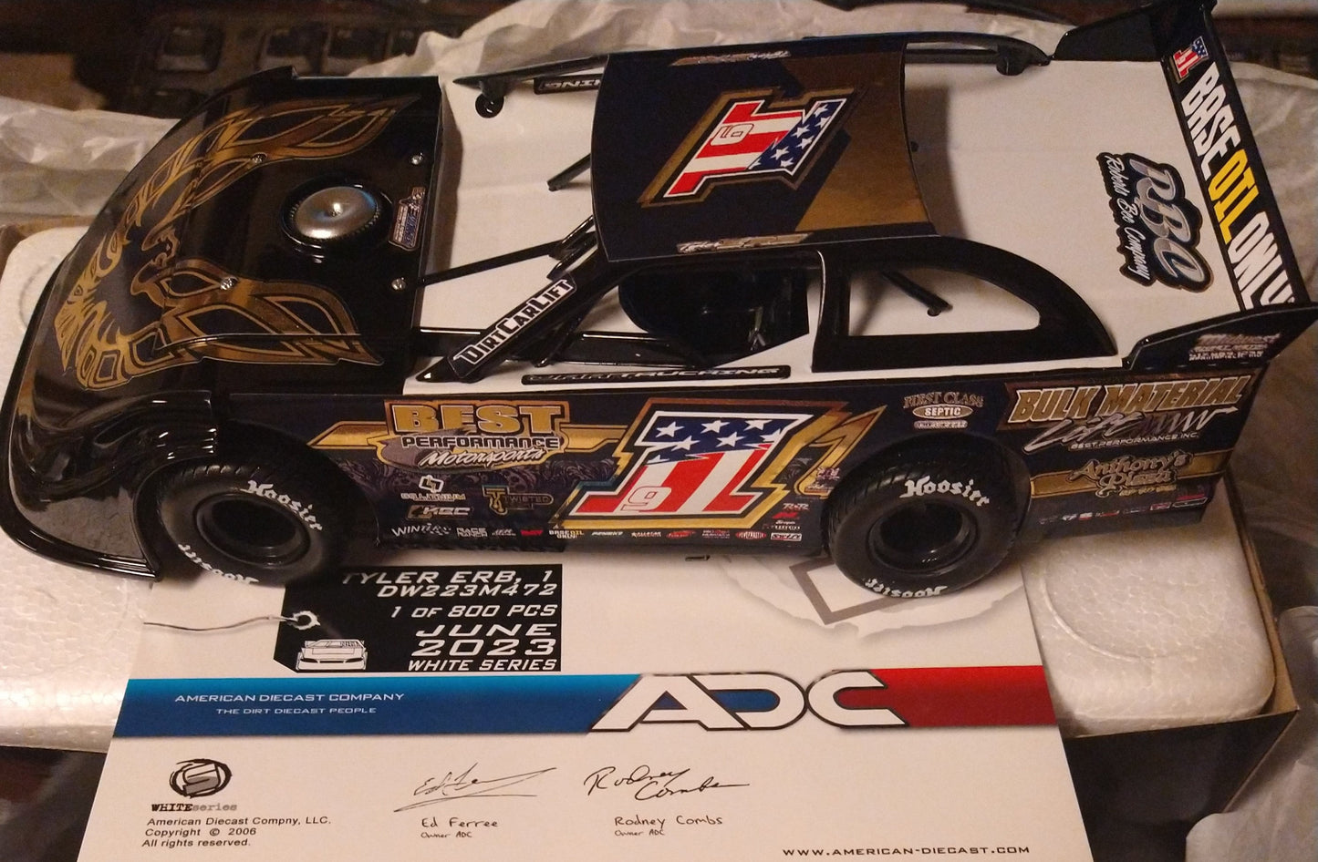 Tyler Erb 2023 Bandit 1/24 ADC Late Model Dirt Diecast