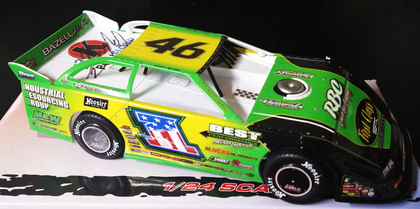 Tyler Erb Autographed SRA Custom Dirt Late Model 1/24 Diecast 1 of Only 46 Made