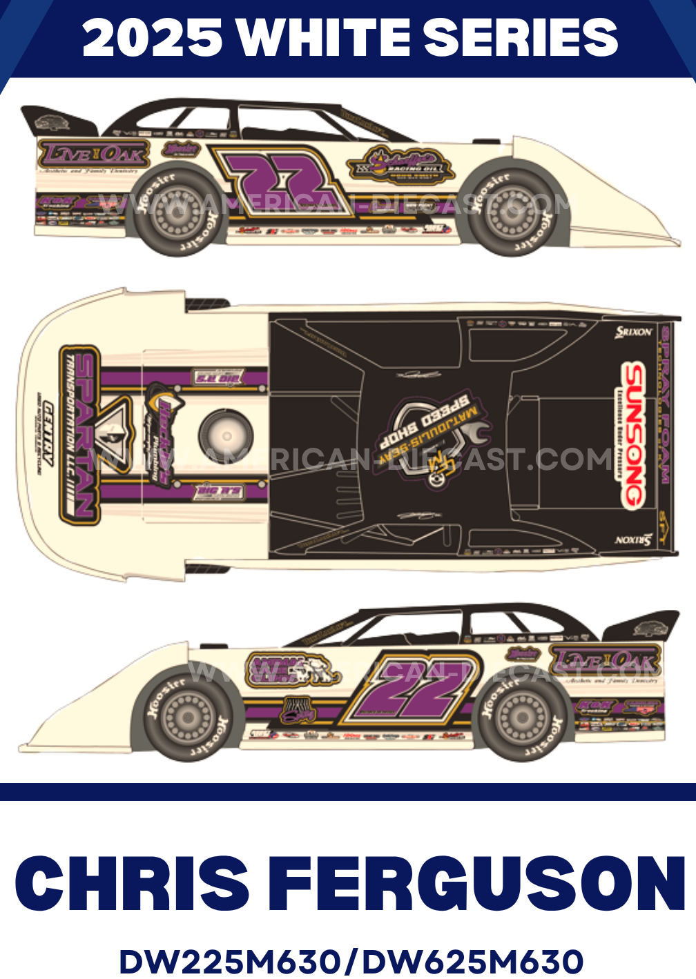 Chris Ferguson 2025 ADC Dirt Late Model 1/24 Diecast
