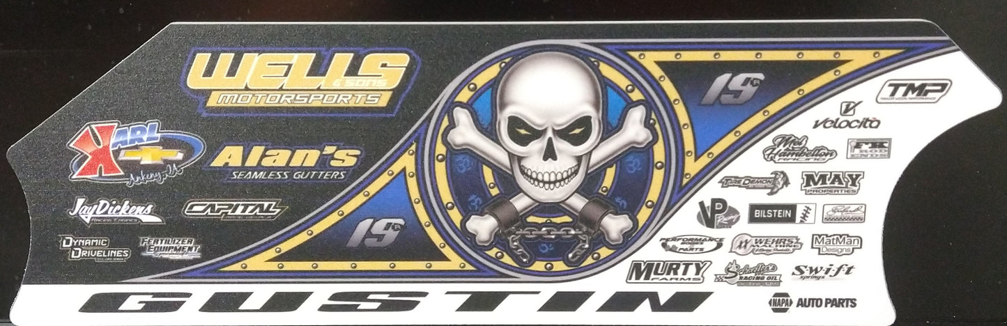 Ryan Gustin Dirt Late Model 2FT 2024 Dome Mini Door