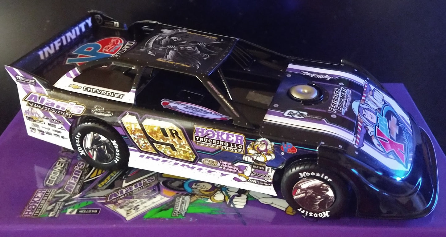 Ryan Gustin 2025 Hobson Custom Infinity Dirt Late Model 1/24 Diecast #8 of Only 50 Made RARE!!