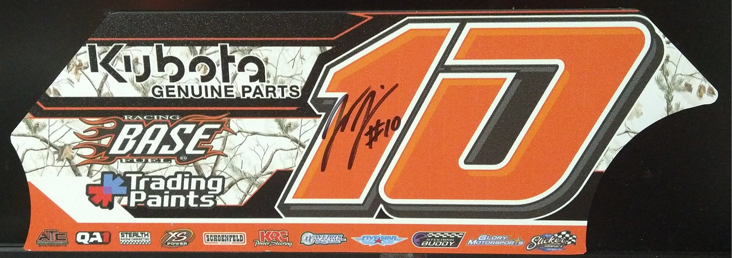 Joseph Joiner 2025 Dome Dirt Late Model 12 in Mini Door Autographed