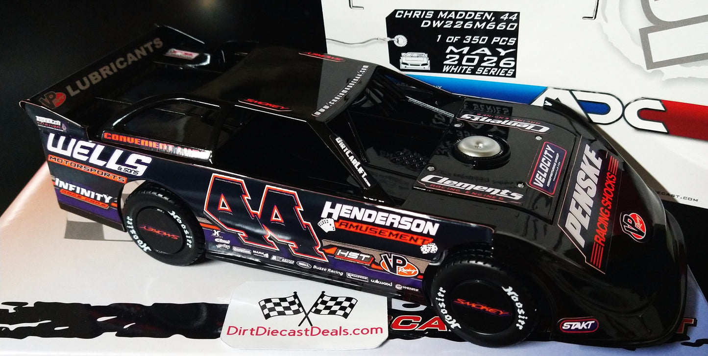 Chris Madden 2026 ADC Dirt Late Model 1/24 Diecast Car DW226M660