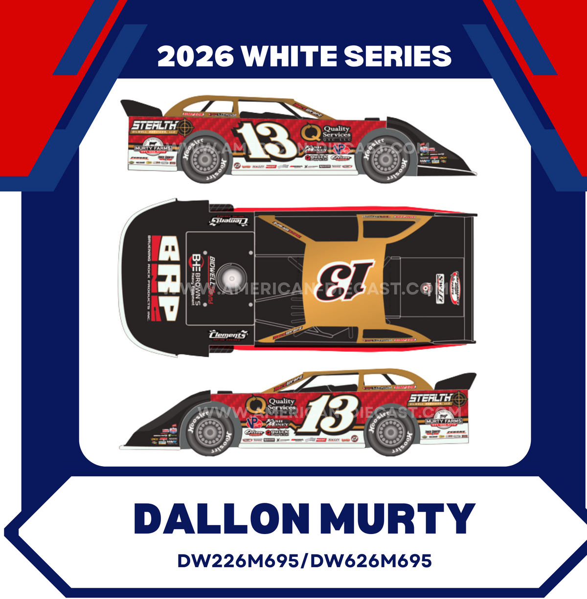 Dallon Murty 2026 ADC Dirt Late Model 1/64 Diecast