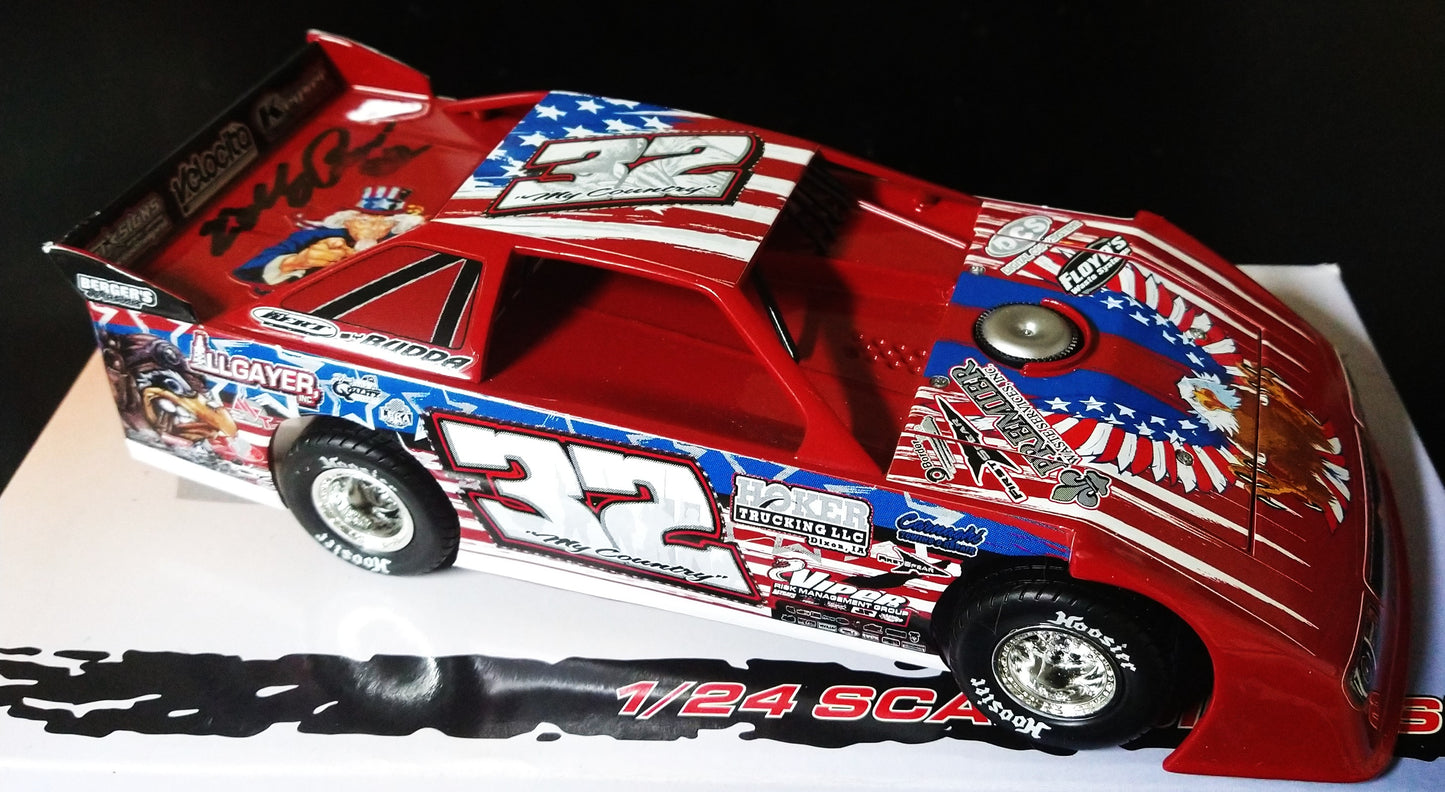 Bobby Pierce 2019 World 100 ADC 1/24 Dirt Late Model Autographed Slight smudge