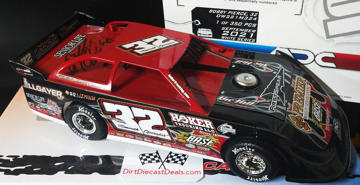 Bobby Pierce 2021 ADC Dirt Late Model 1/24 Diecast DW221M324 Autographed