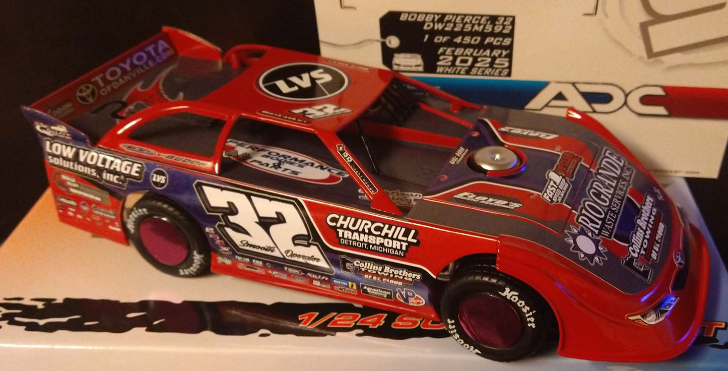 Bobby Pierce 2025 ADC Late Model 1/24 Dirt Diecast DW225M592