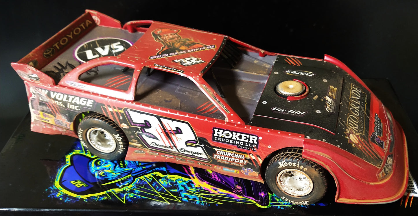Bobby Pierce 2024 Hobson Raced Version ADC 1/24 Dirt Late Model Autographed Only 100 made