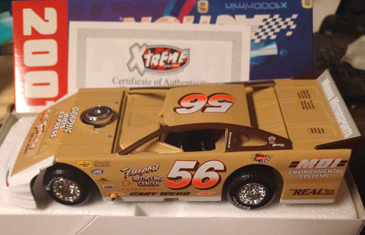 Gary Webb 2001 Action Xtreme 1/24 Late Model Dirt Diecast