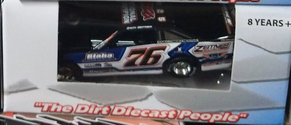 Zach Zeitner 2026 ADC 1/24 Dirt Late Model Diecast Car DW626M674