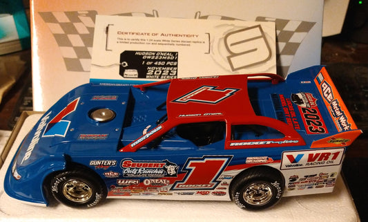 Hudson Oneal 1/24 ADC 2023 Championship Late Model Dirt Car Diecast