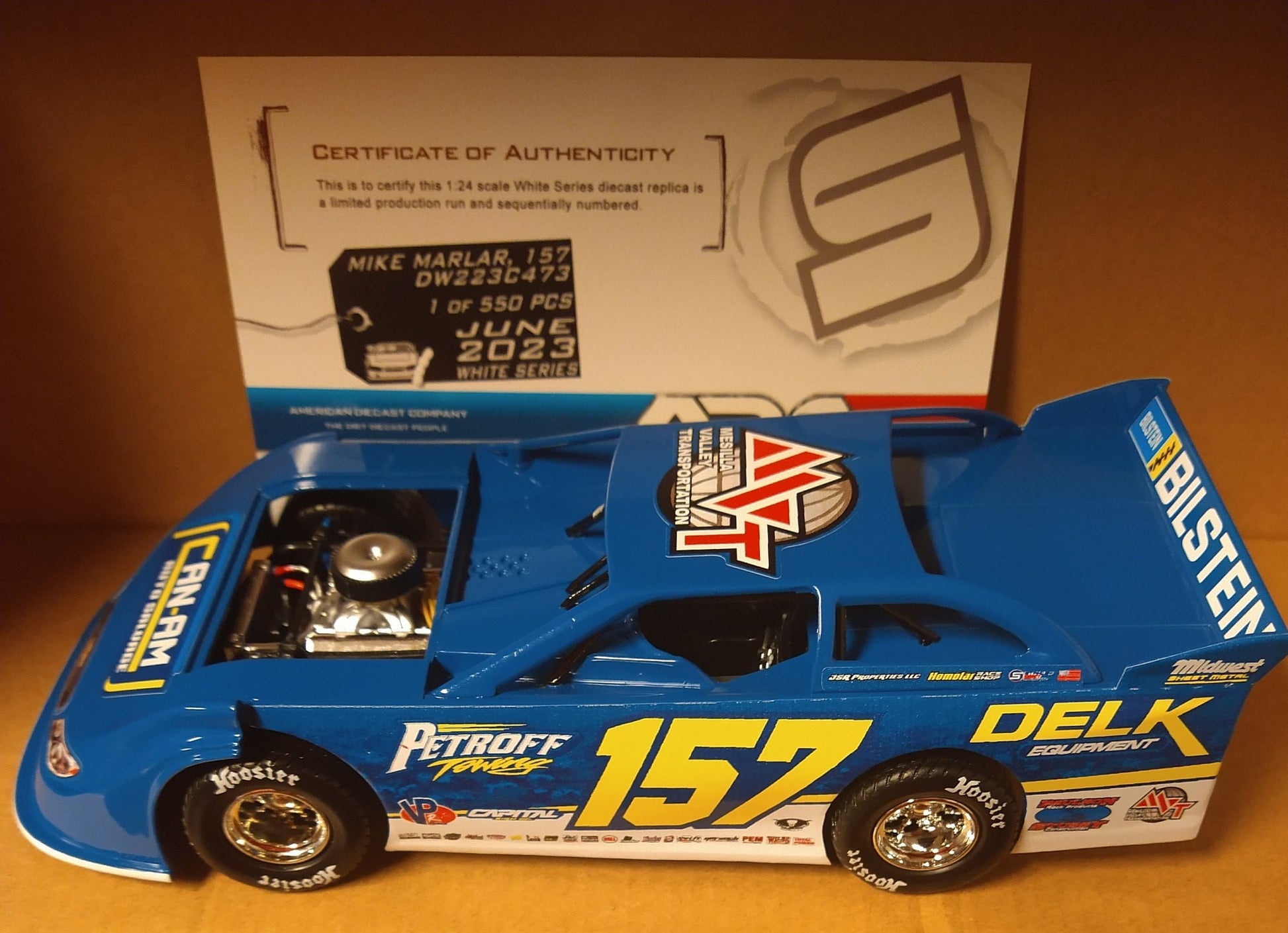 Mike Marlar 2023 ADC Late Model Dirt Car Diecast 1/24