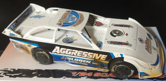 Tyler Carpenter RV Custom 1/24 Dirt Late Model Diecast Box has some corner damage