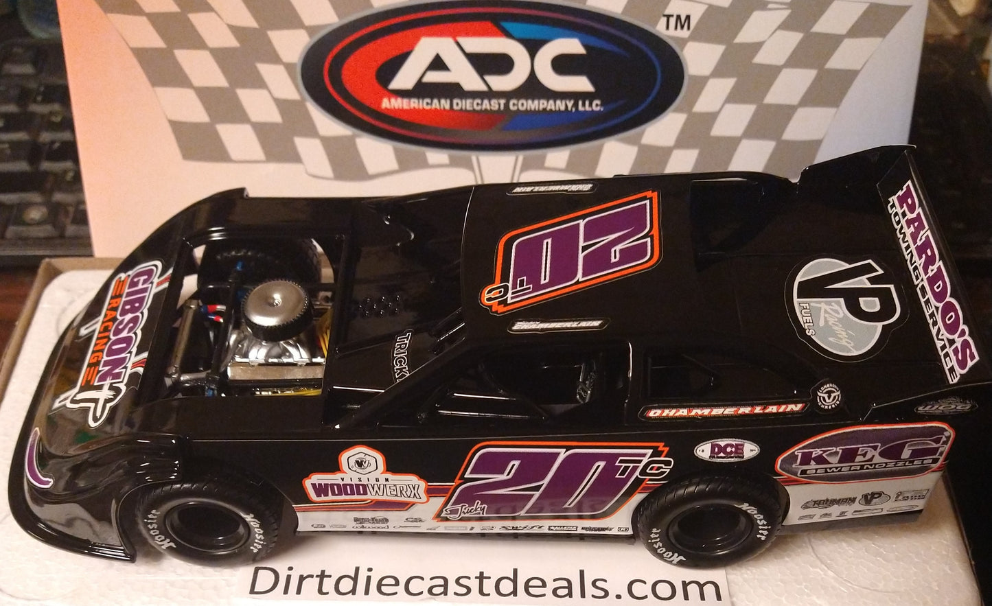 Tristan Chamberlain ADC Red Series 1/24 Late Model Dirt Car Diecast