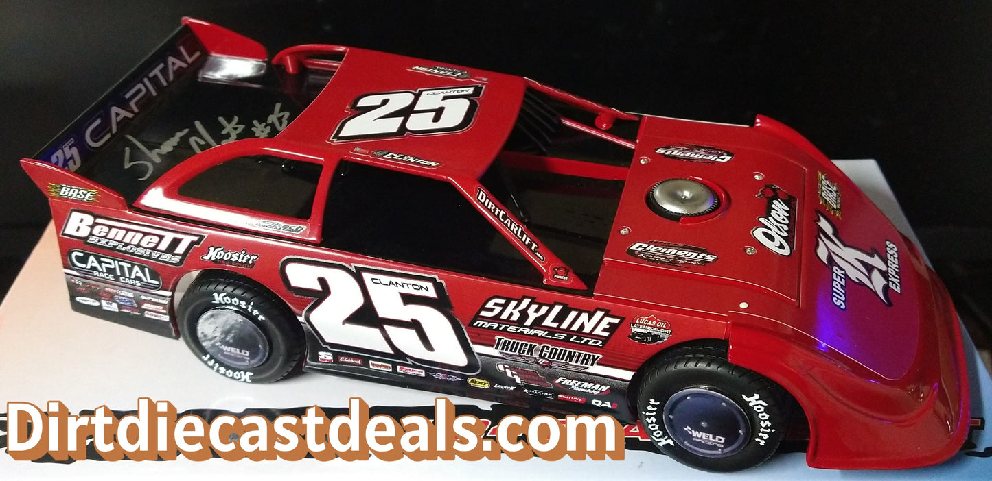 Shane Clanton 2021 ADC Dirt Late Model 1/24 Diecast Autographed