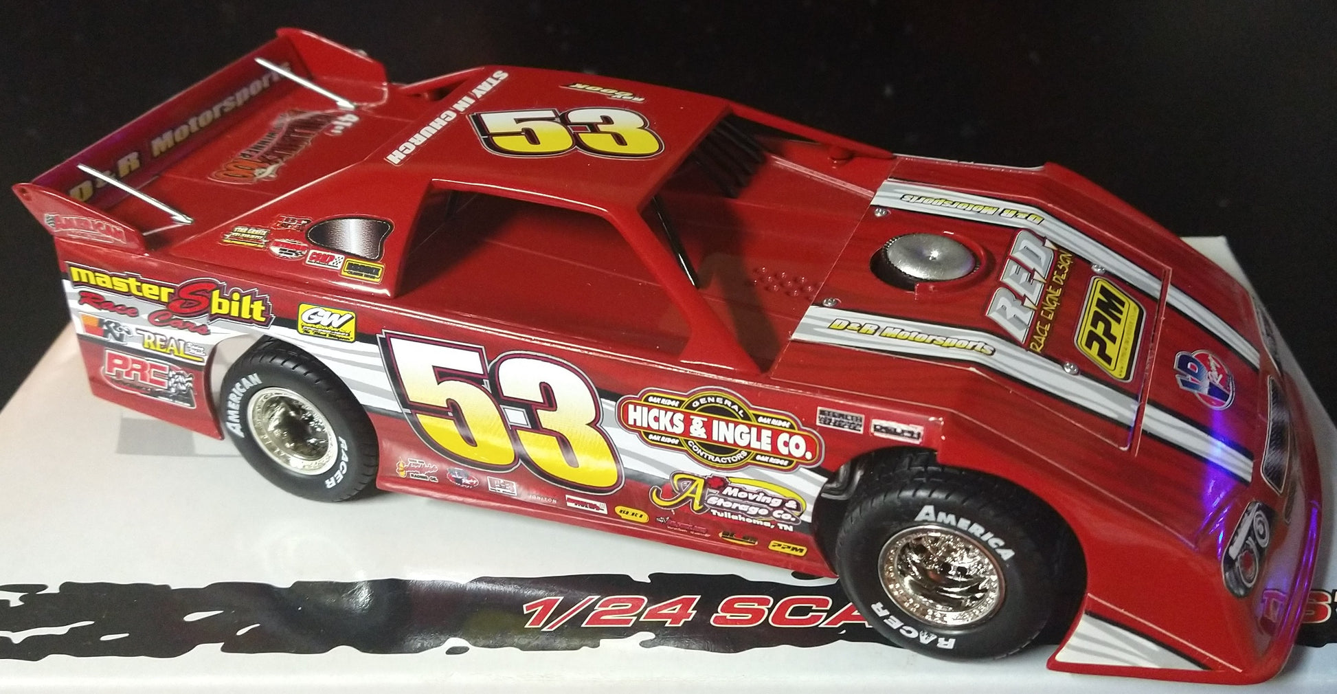 Ray Cook 2010 ADC Dirt Late Model 1/24 Diecast Hillbilly 100 Winner