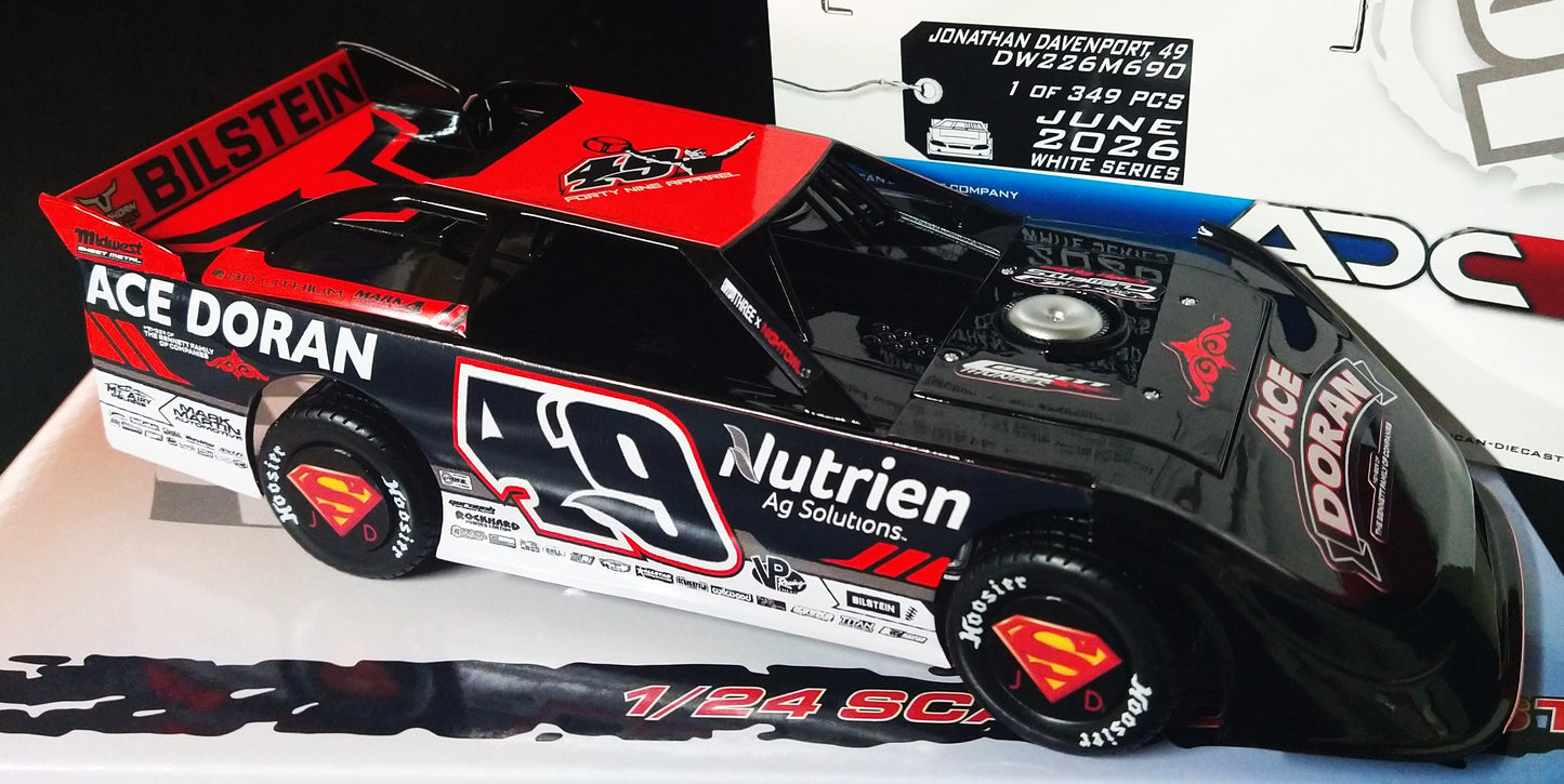 Jonathan Davenport 2026 ADC Late Model Dirt 1/24 Scale Diecast DW226M690