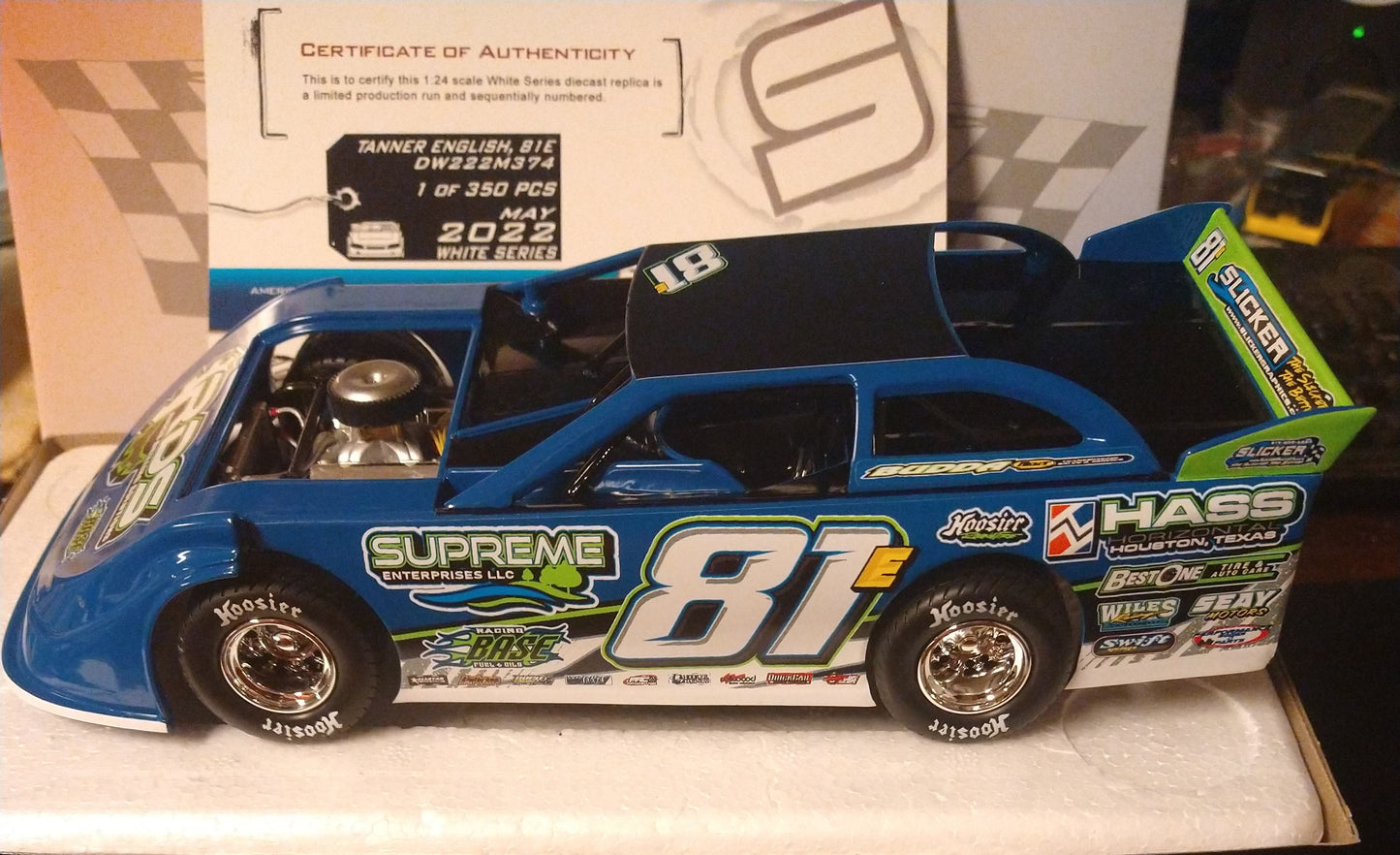 Tanner English 2022 ADC Late Model Dirt 1/24 Diecast