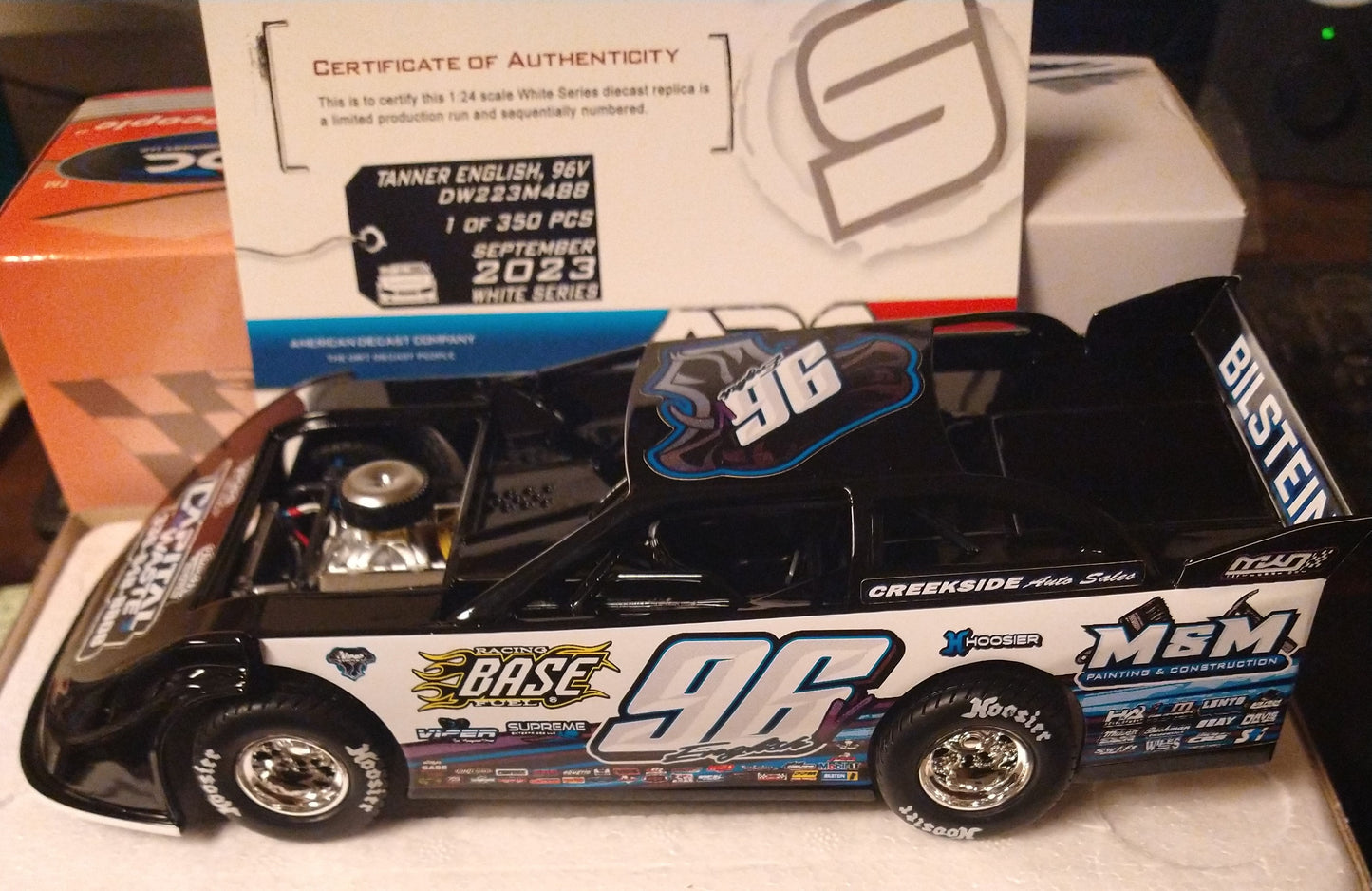 Tanner English 2023 ADC Late Model Dirt Car 1/24 Diecast