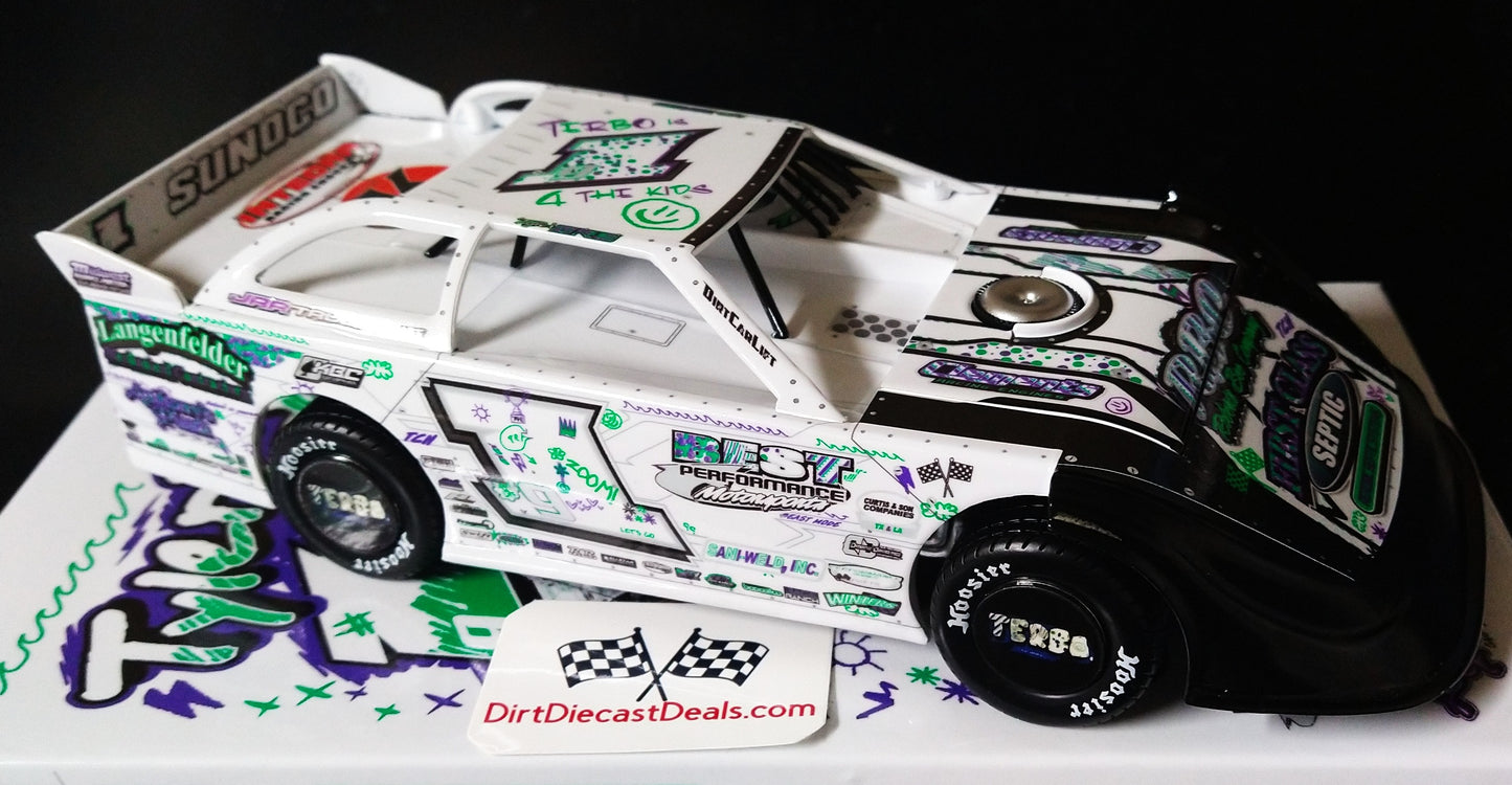 Tyler Erb 2025 World 100 Late Model Dirt Car 1/24 Hobson Custom