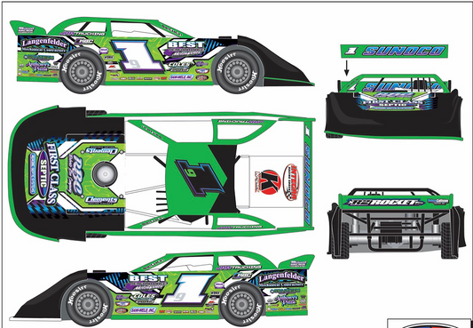 Tyler Erb 2026 ADC Dirt Late Model 1/24 Diecast