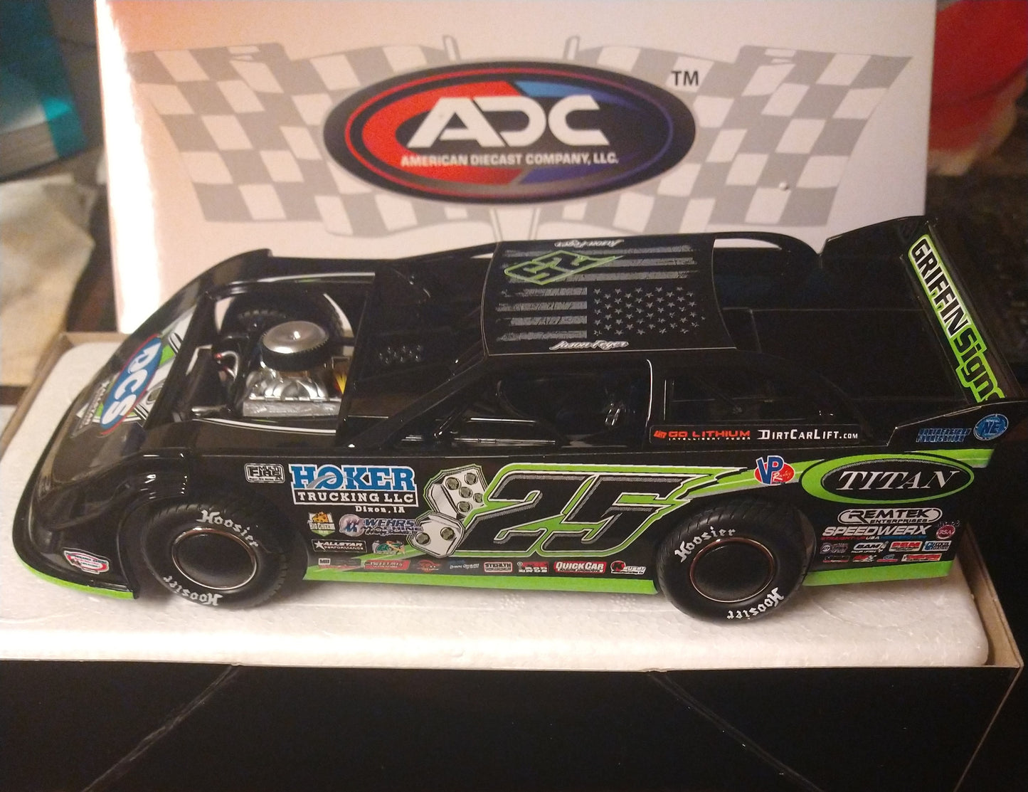 Jason Feger 2021 ADC Late Model Dirt Car 1/24 Diecast