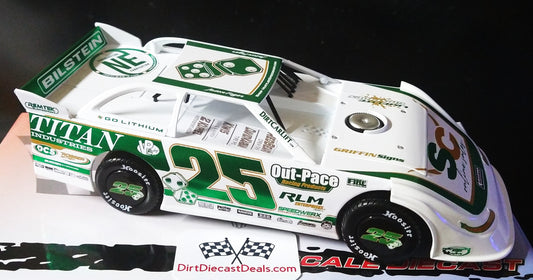 Jason Feger 2025 ADC Dome Late Model Dirt 1/24 Diecast Ken Schrader Tribute