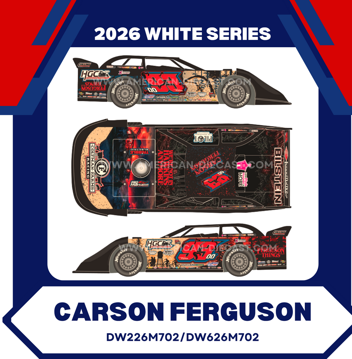 Carson Ferguson 2026 ADC Dirt Late Model 1/64 Diecast Stranger Things