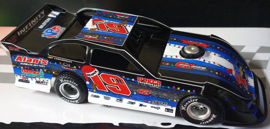 Ryan Gustin 2025 Dome 1/32 Dirt Late Model Pull Back Diecast