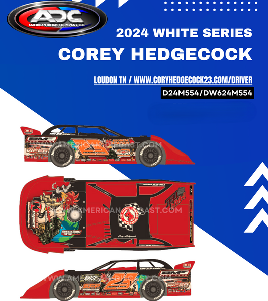 Corey Hedgecock 2024 ADC 1/24 Dirt Late Model Diecast