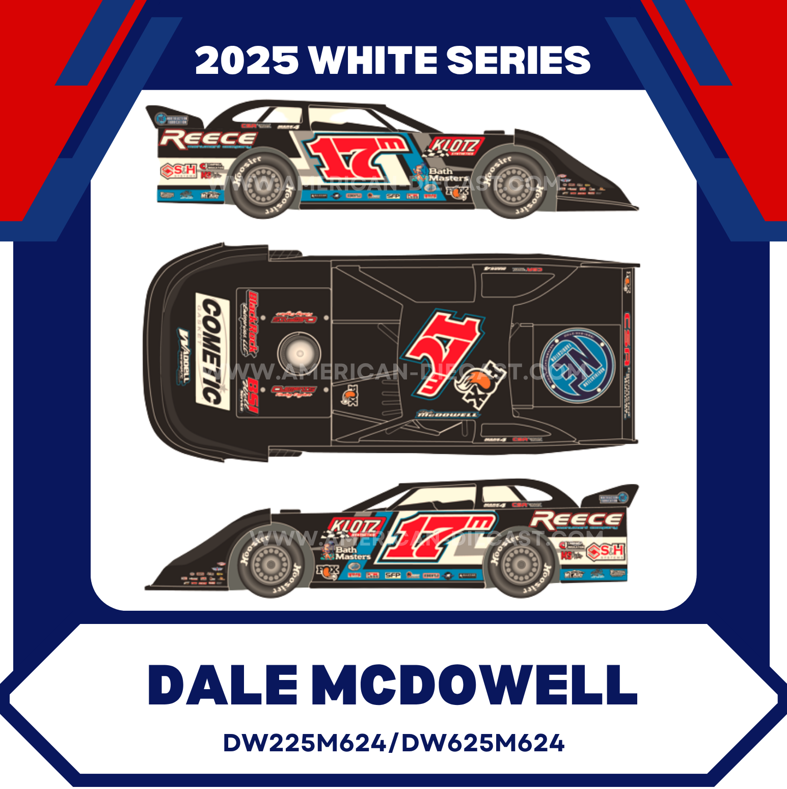 Dale Mcdowell 2025 ADC Late Model Dirt 1/24 Diecast