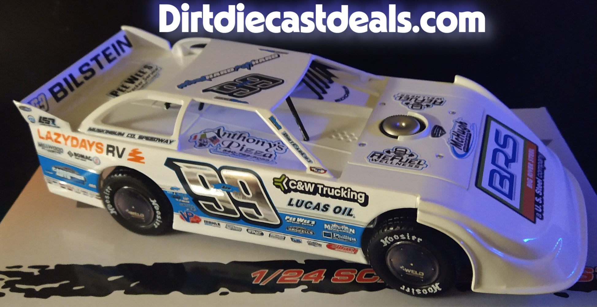 Devin Moran 2025 ADC 1/24 Dirt Late Model Diecast