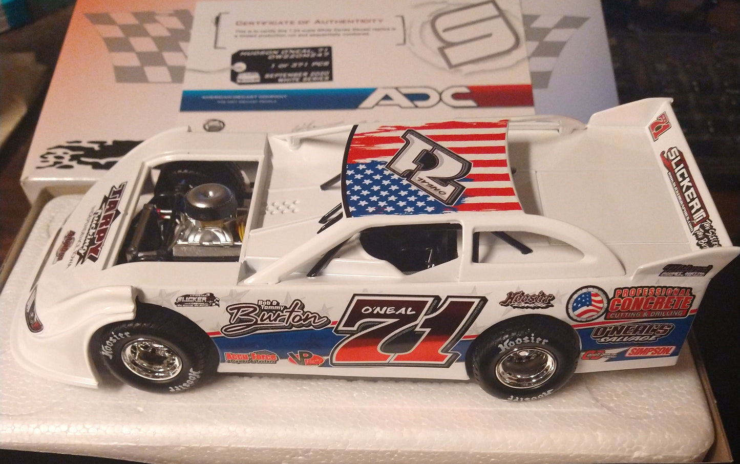 Hudson Oneal 1/24 ADC 2020 Late Model Dirt Car Diecast