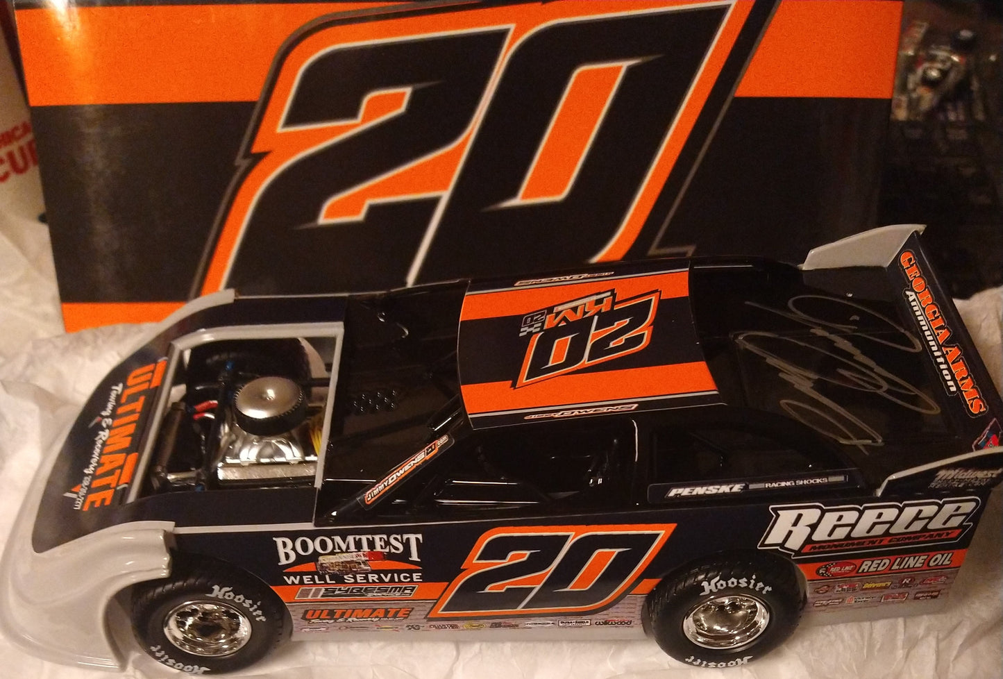Jimmy Owens 2023 Autographed ADC Late Model Dirt Car 1/24 Diecast