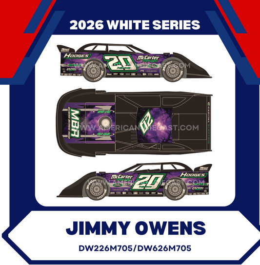 Jimmy Owens 2026 ADC Dirt Late Model 1/24 Diecast 