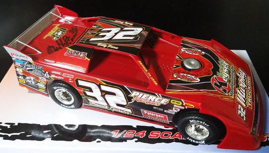 Bobby Pierce 2011 UMP Rookie of the Year ADC 1/24 Dirt Late Model Autographed