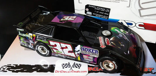 Bobby Pierce 2018 Joker ADC 1/24 Dirt Late Model Autographed