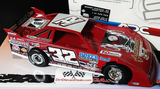 Bobby Pierce 2019 ADC 1/24 Dirt Late Model Autographed