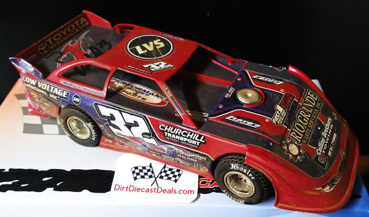 Bobby Pierce 2025 Hobson Raced Version ADC 1/24 Dirt Late Model Autographed Only 100 made