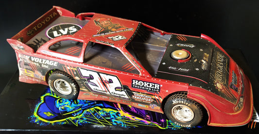 Bobby Pierce 2024 Hobson Raced Version ADC 1/24 Dirt Late Model Autographed Only 100 made
