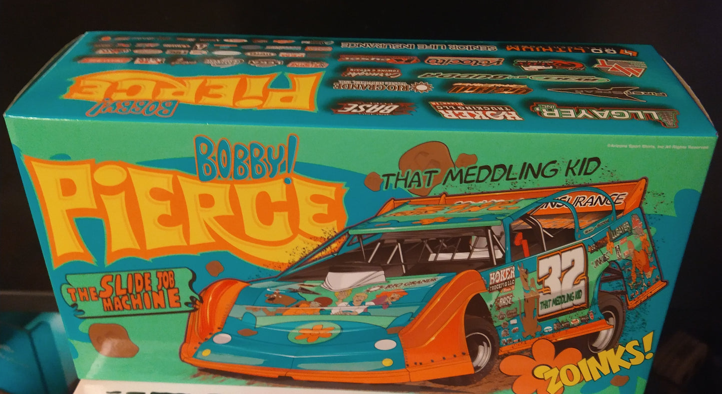 Bobby Pierce 2021 ADC Late Model Dirt Car 1/24 Scooby Doo Diecast #65 Autographed