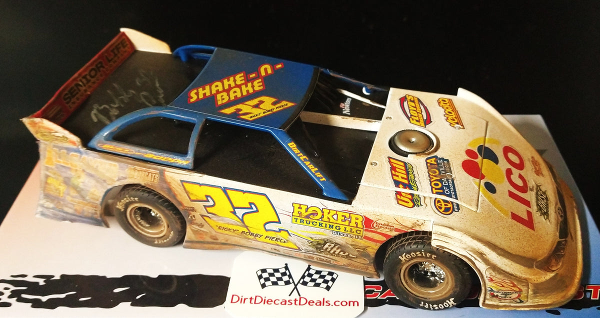 Bobby Pierce 2022 Shake N Bake Raced Version Dirt Late Model Only 120 made Autographed