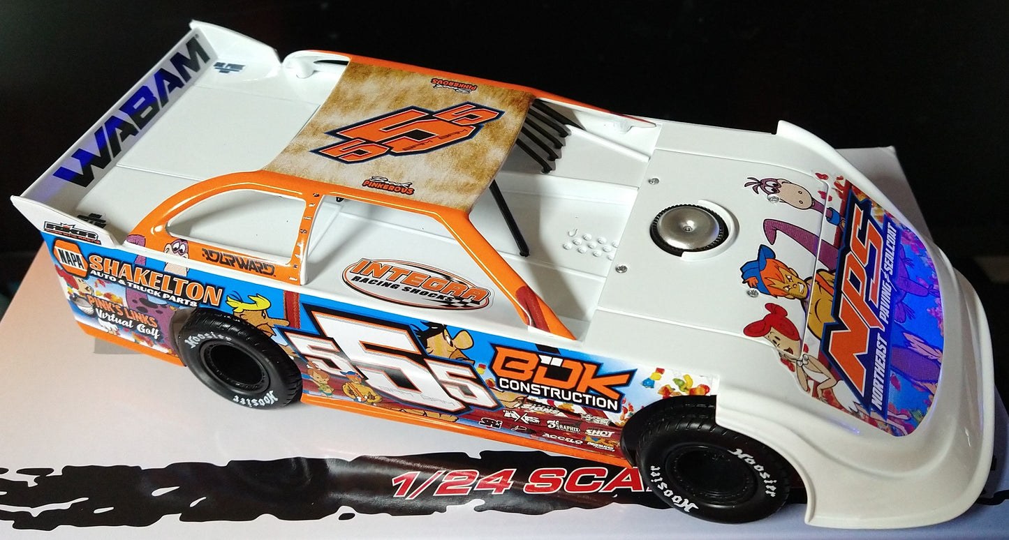 Brock "BAM BAM" Pinkerous ADC Red Series 2025 Dome Dirt Late Model 1/64 Car