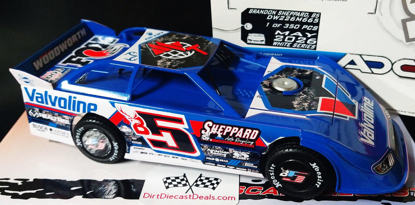 Brandon Sheppard 2026 B5 ADC Dirt Late Model 1/24 Diecast DW226M665