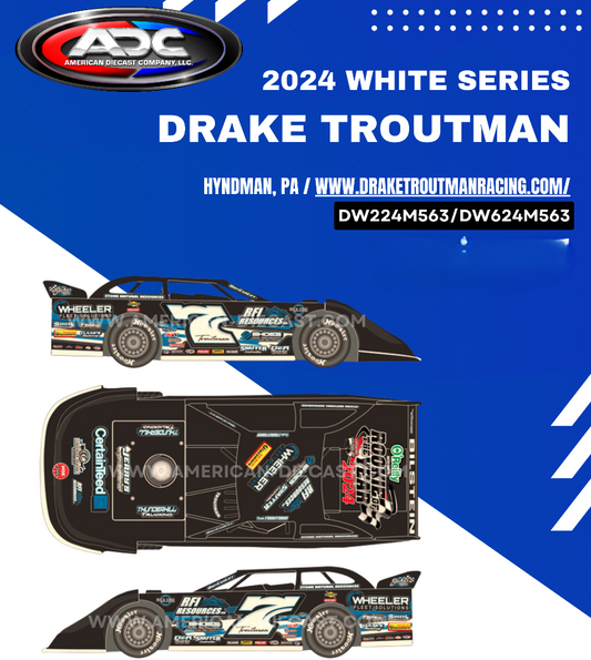 Drake Troutman 2024 ADC Late Model Dirt Diecast 1/24 Scale