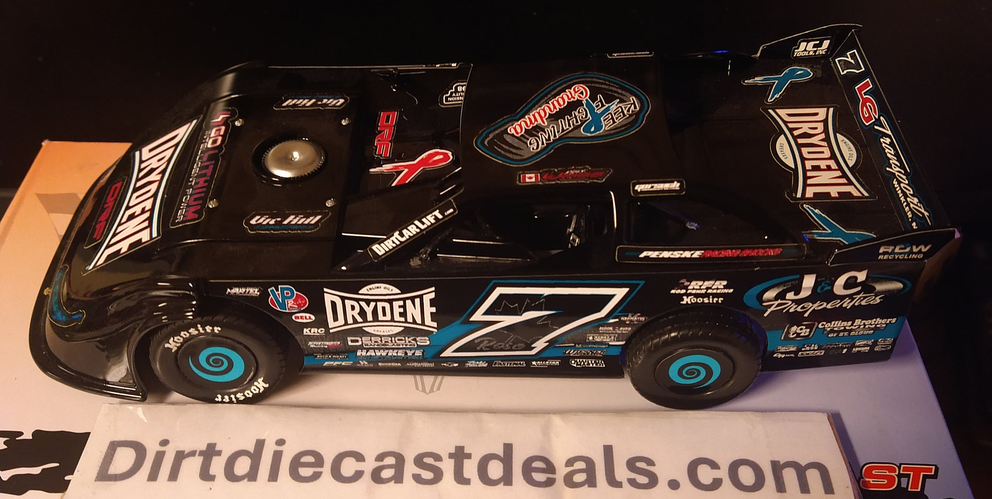 Ricky Weiss 2020 ADC Late Model Dirt 1/24 Cancer Awareness #14 of Only 100