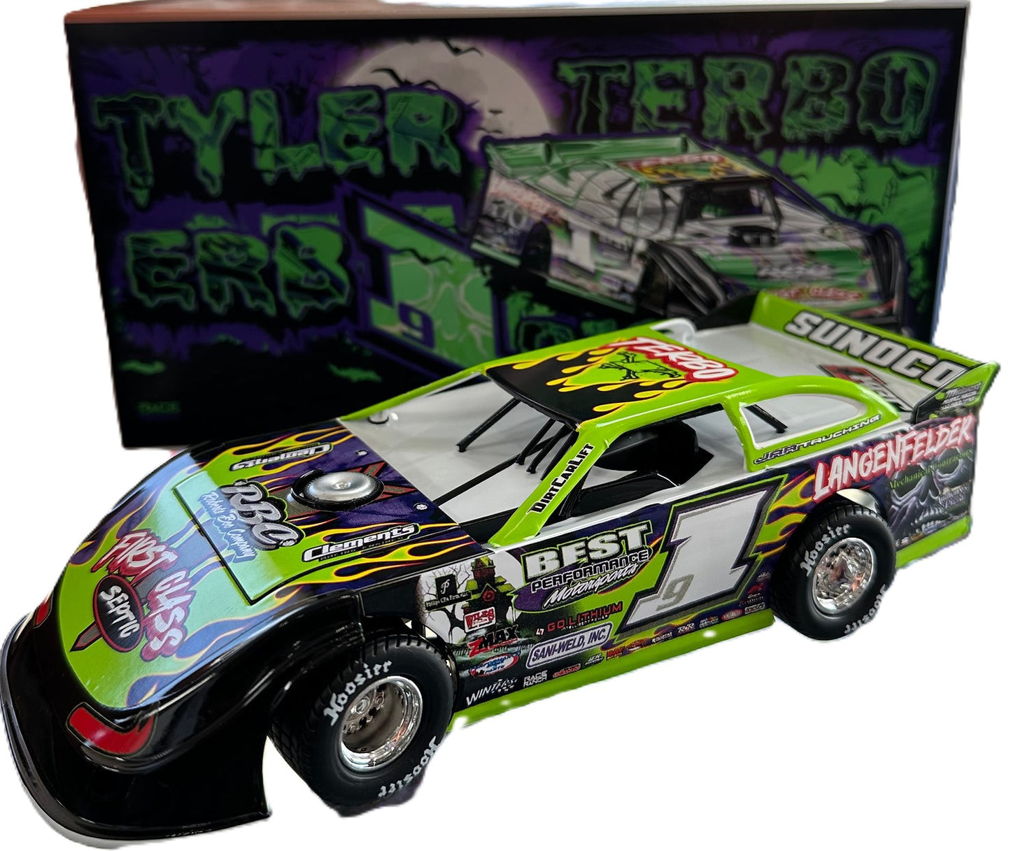 Tyler Erb 2024 ADC Gravedigger Dirt Late Model 1/24 Diecast Custom Box Top