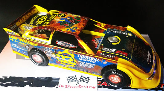 Bobby Pierce Autographed 2025 ADC Dome Late Model Dirt 1/24 Diecast Custom Airbrushed Front